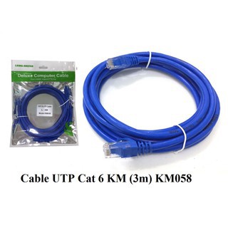 Dây mạng LAN internet Cat6 KINGMASTER 1.5M/ 3M/ 5M/ 10M đúc sẵn 2 đầu, chống nhiễu