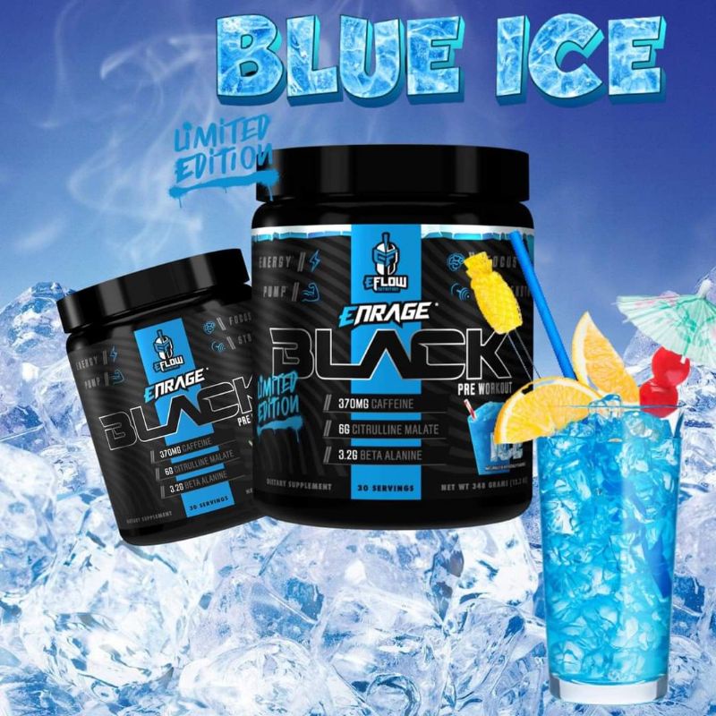 Eflow Enrage Black Pre-workout Tăng Sức Mạnh Sức Bền 30 lần dùng
