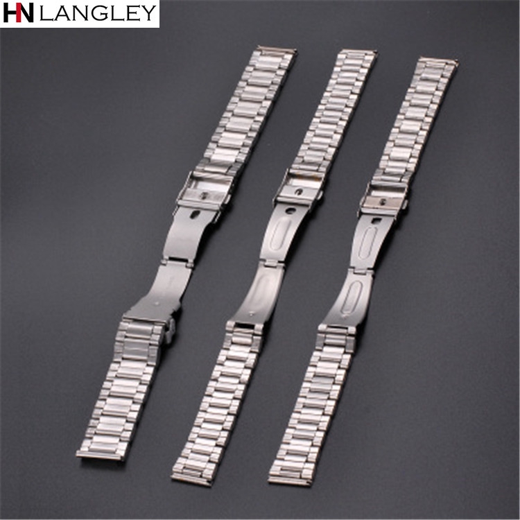 Dây Đồng Hồ Bằng Thép Không Gỉ 12mm 14mm 16mm 18mm 20mm 22mm 24mm