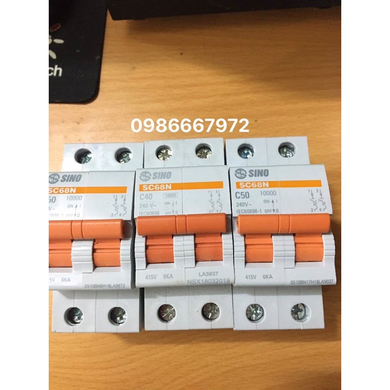 Aptomat 2 pha 6a-10a-16a-20a-25a-32a-40a chính hãng