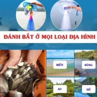 Chài lưới đánh cá 3m chất 8kabsan6