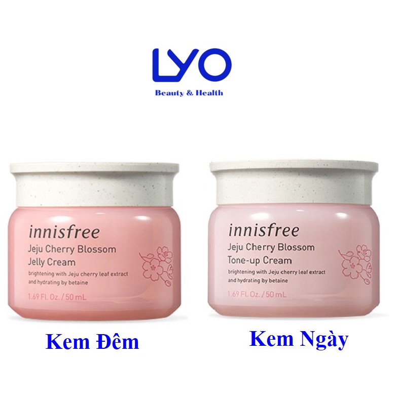 Kem Dưỡng trắng da NNISFREE JELLY CREAM JEJU CHERRY BLOSSOM TONE UP CREAM ..