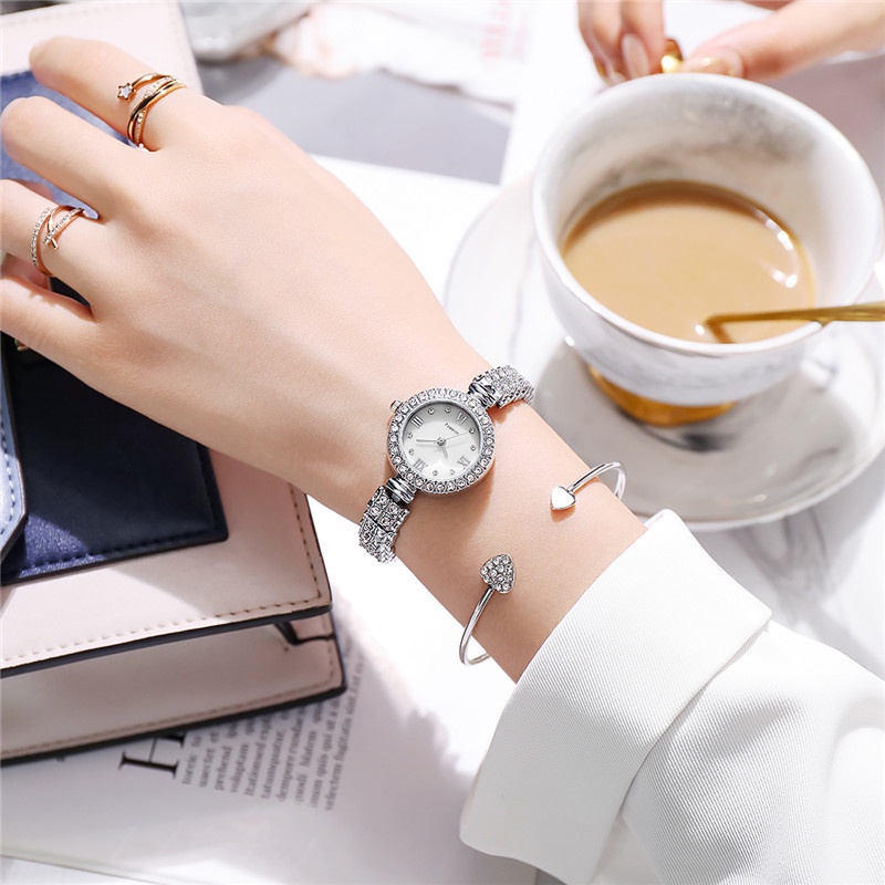 Đồng Hồ Thời Trang Nữ Thép Không Gỉ Đính Đá