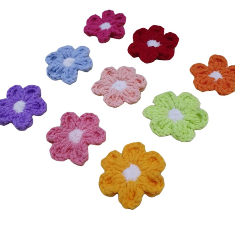 GHIM CÀI, PIN CÀI ÁO, BALO HÌNH HOA LEN HANDMADE DỄ THƯƠNG