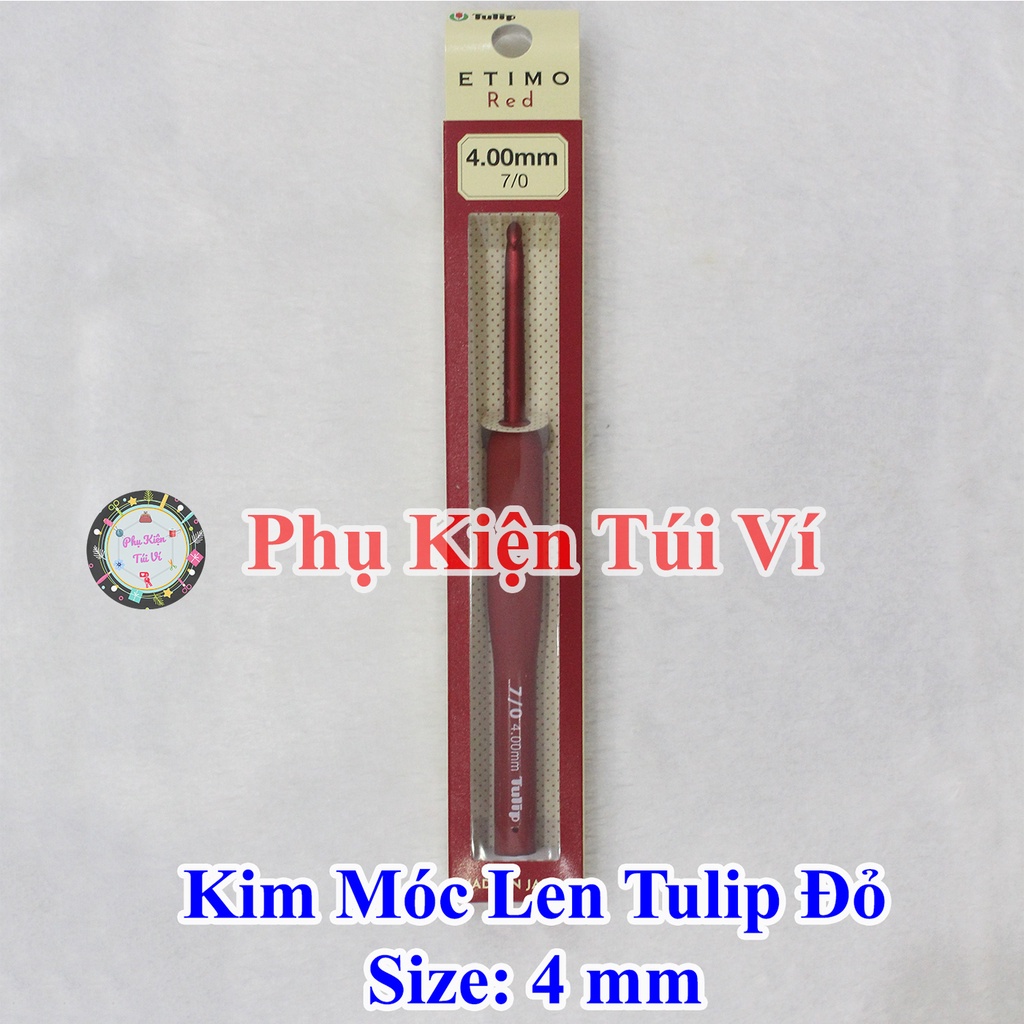 Kim móc len tulip đỏ / tulip red lẻ size