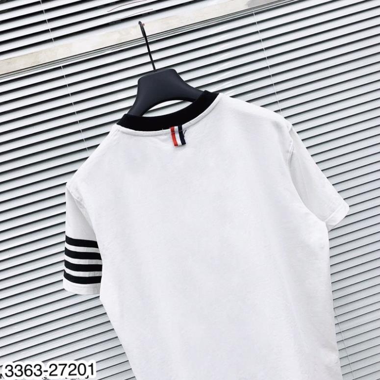 Áo Nam Thom Browne Túi Ngực Cao Cấp - Áo Phông Nam Thom Viền Tay Siêu Đẹp