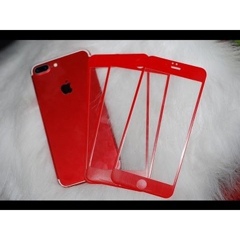 [CỰC CHẤT] Phụ kiện iphone- Kính cường lực full màn hình iphone 6/6s màu đỏ,  đen