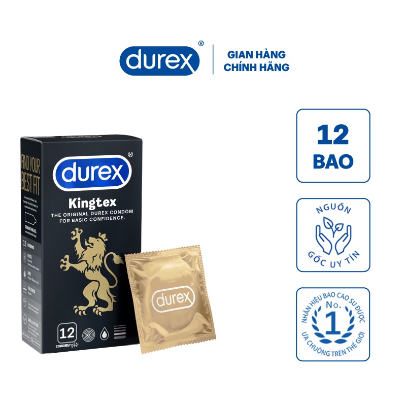 Bao cao su Durex Kingtex 12 bao