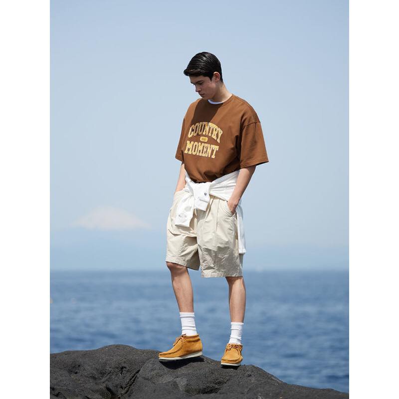 Áo thun Beaver Tee MOMENT Local Brand tay lỡ form rộng nam nữ Unisex Freeship Extra