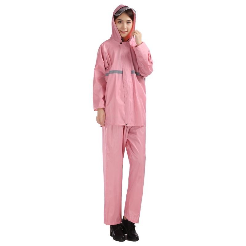Bộ Quần Áo Mưa Toàn Thân Chống Thấm Nước Màu Phản Quang Thời Trang Dành Cho Người Lớn