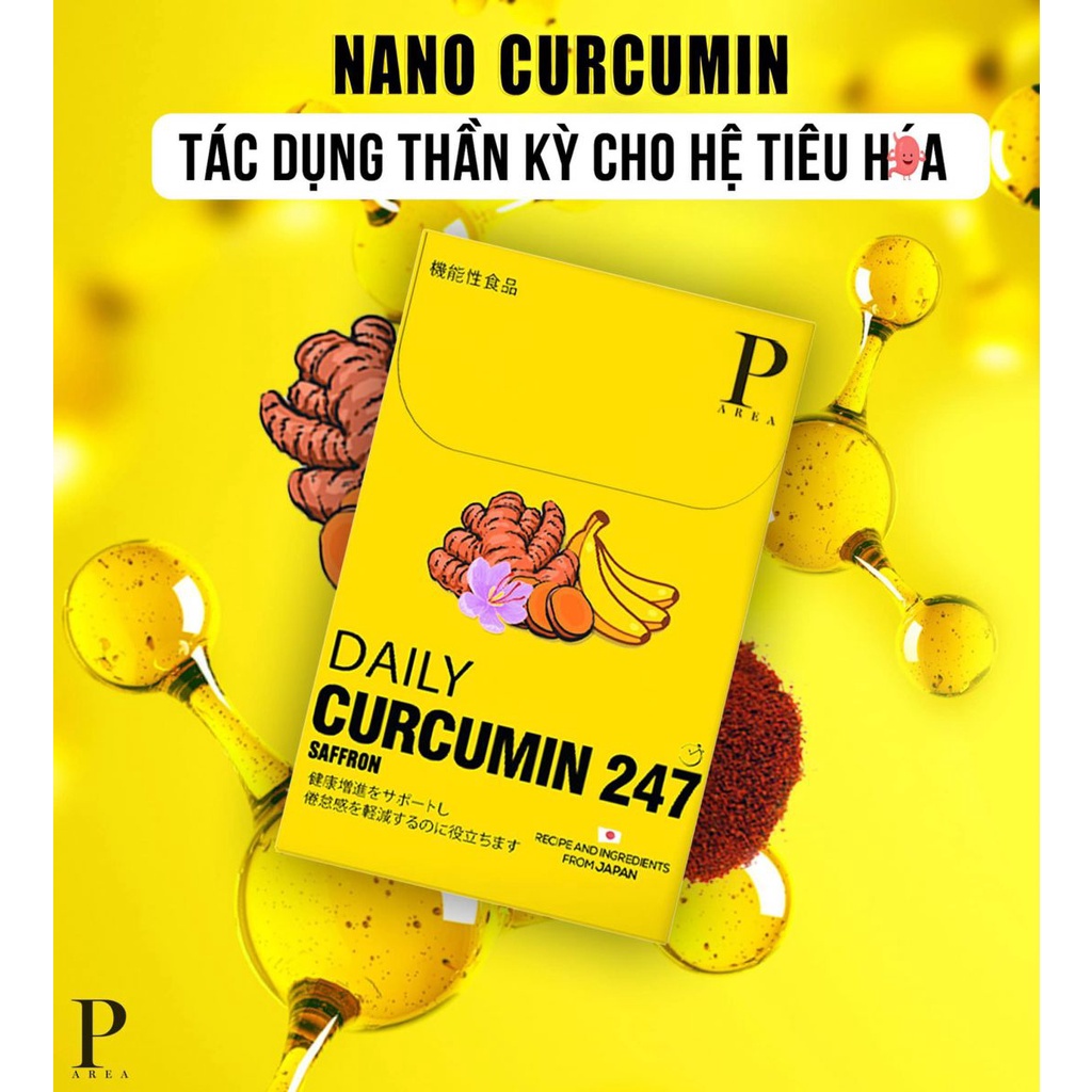 Thạch Nghệ Saffron Vị Chuối Daily Curcumin 247 Hỗ Trợ Tiêu Hóa Cải Thiện Sức Khỏe - Vita Cosmetics