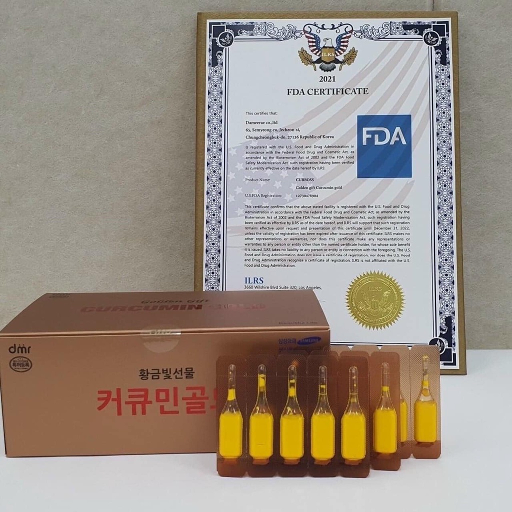 Tinh chất Nghệ nano Curcumin Hàn Quốc hộp 100 ống