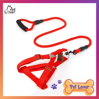 [FREESHIP] Dây dắt chó đi dạo, yếm dắt chó, chắc chắn, siêu cute