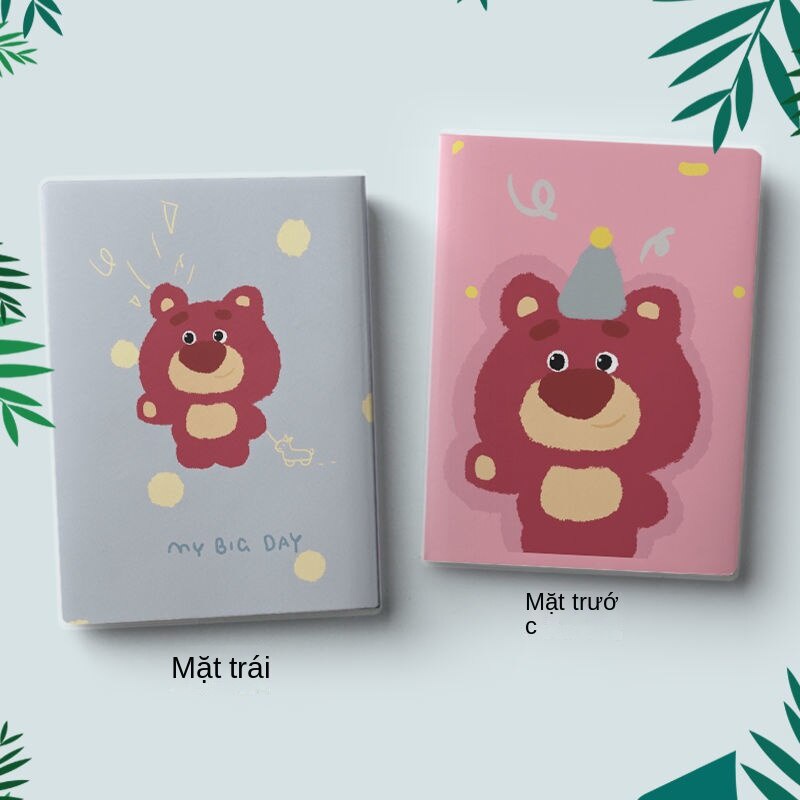 Sổ Tay Khổ A5 Tùy Chỉnh In Hình Gấu Dâu Tây Toy Story Dễ Thương Sáng Tạo
