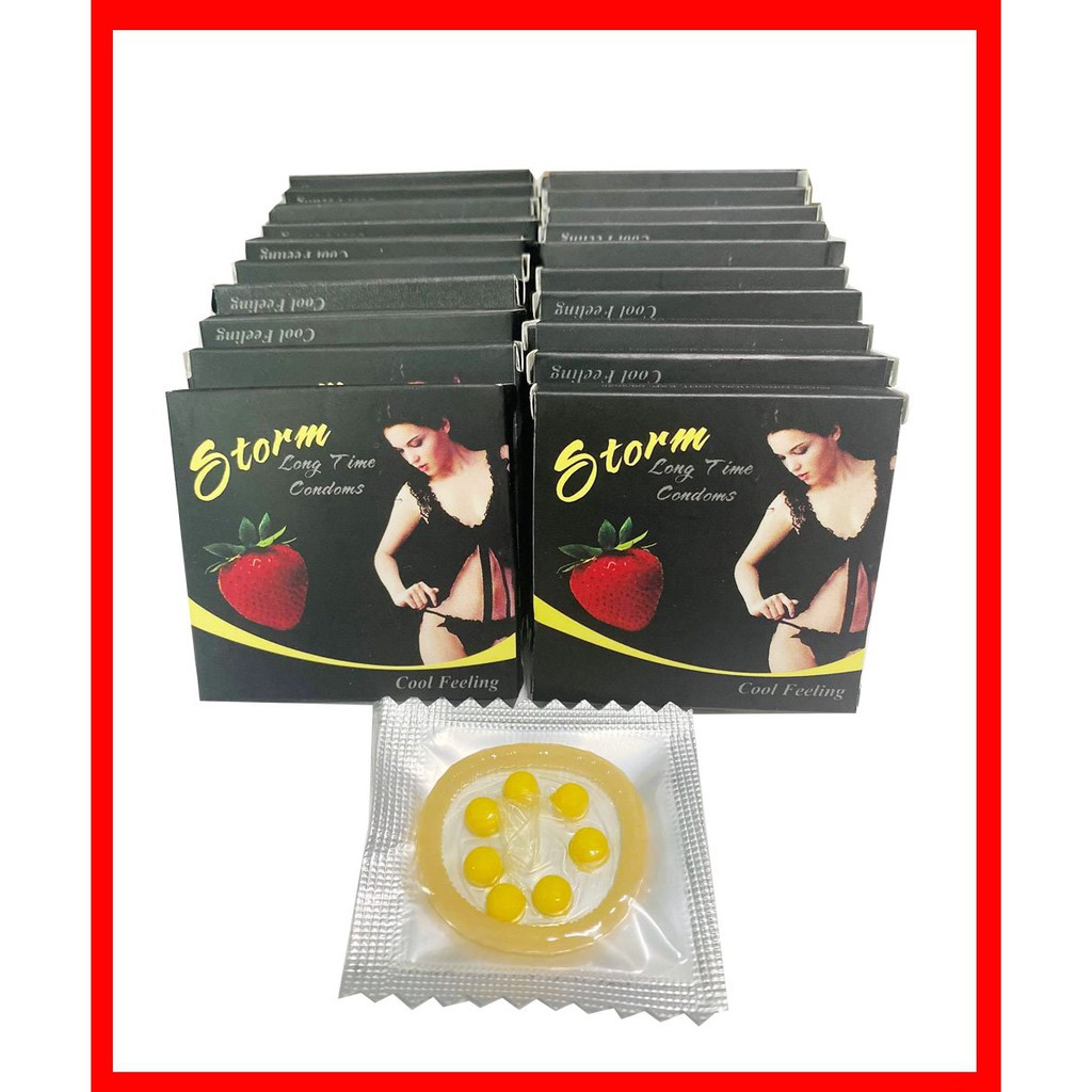 Bao Cao Su cao cấp STORM - 7 Bi Lớn, Kích Thích Mạnh Mẽ cho Nữ, Mua combo 5 hộp có giá Siêu ưu đãi