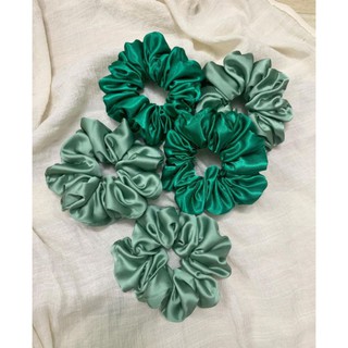 Scrunchies Satin Vải Phi Bóng - Dây Cột Tóc Vải