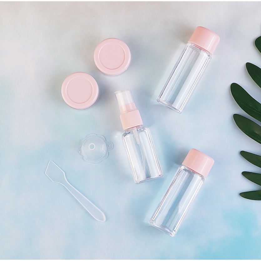 [ĐƯỢC CHỌN MÀU] Combo Bộ Chiết Mỹ Phẩm Mini Gồm 5 Món Nhỏ Gọn Cực Tiện Lợi Khi Đi Du Lịch