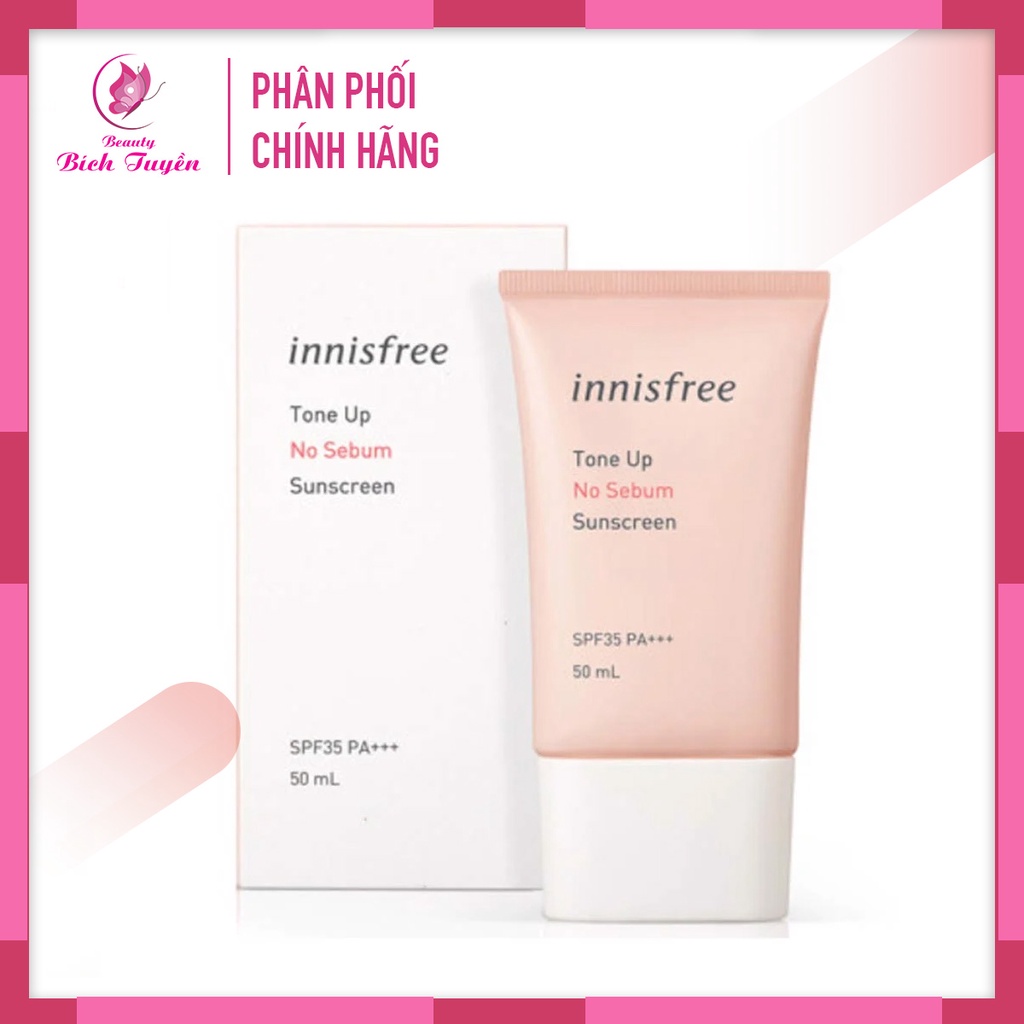 Kem Chống Nắng INNISFREE Tone Up-No Sebum-Sunscreen