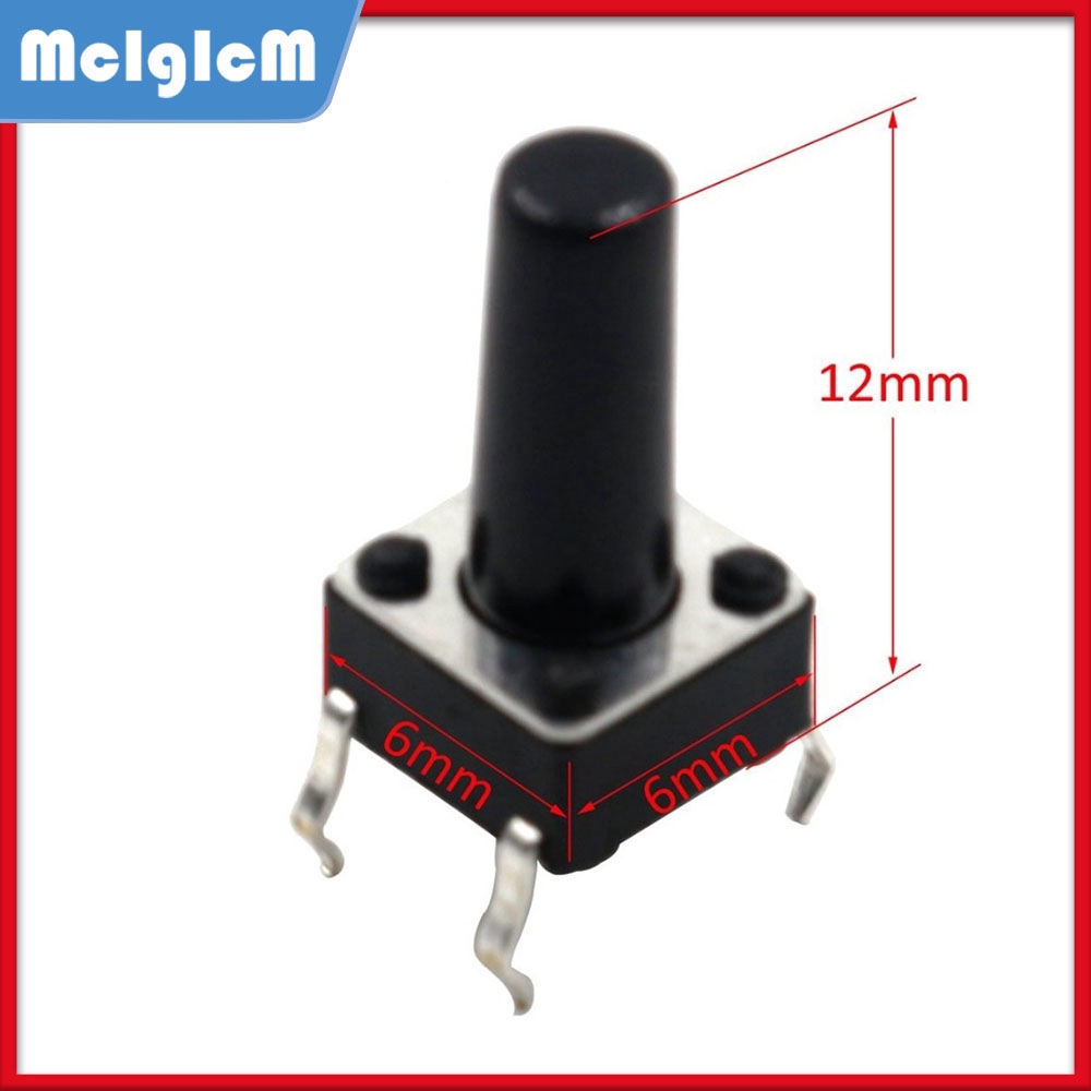 100 Công Tắc 4 Chấu 6X12Mm