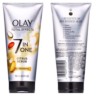 Sữa rửa mặt olay total effects 7 in one citrus scrub refreshing