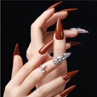 Móng up HSM các form bầu nhọn thang vuông hộp 500 móng ôm form không cần mài dũa phụ kiện nail giá rẻ uy tín VUA SƠN AS