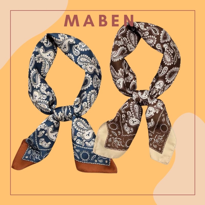 Khăn lụa turban làm áo - Khăn bandana làm áo size 70x70cm