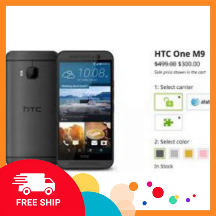 ƯU ĐÃI LỚN Điện Thoại HTC One M9 Quốc Tế . Ram 3G/32GB - Nhập Khẩu 100% - FULLBOX ƯU ĐÃI LỚN