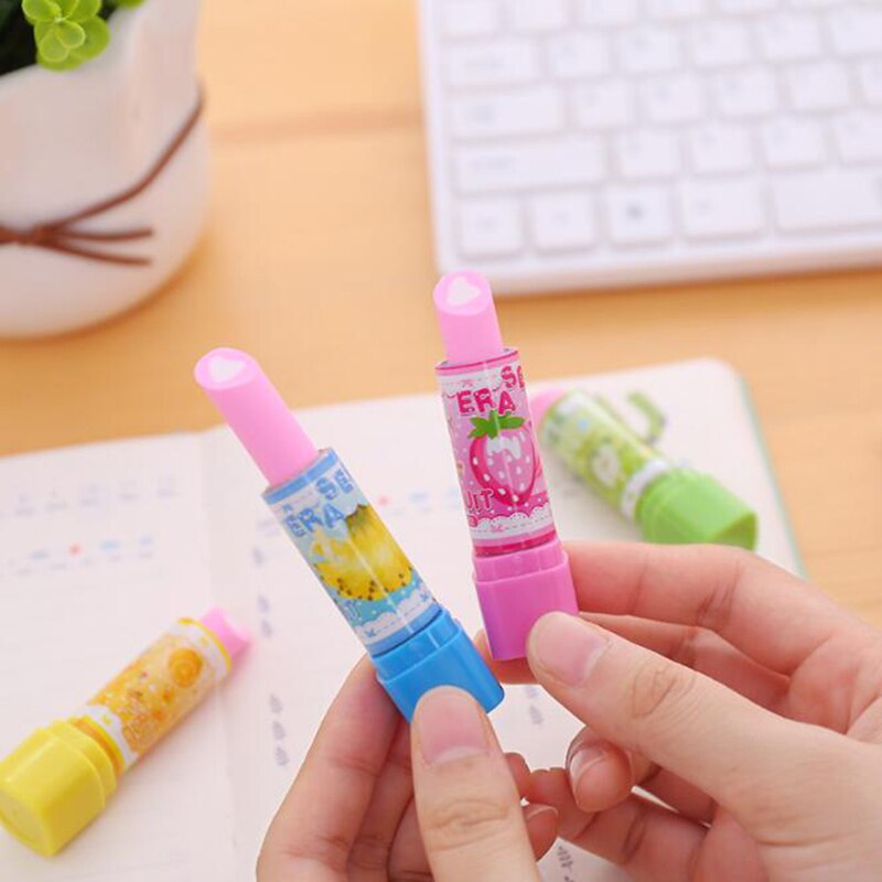 Bộ 2 gôm tẩy kiểu dáng hình son môi dễ thương