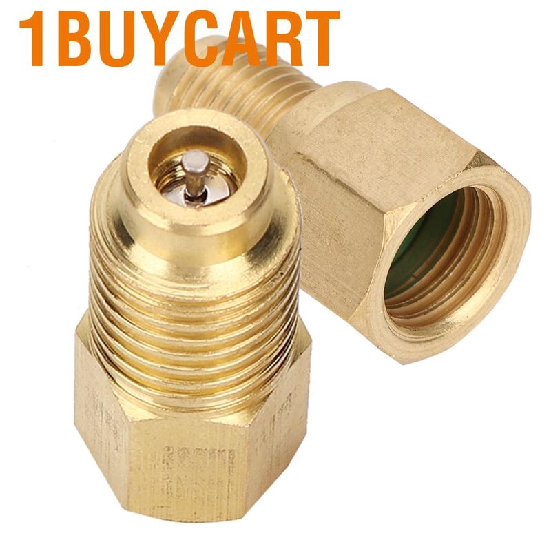 1 Cặp Đầu Nối Bằng Đồng Cho Máy Điều Hòa Xe Hơi R134Ae-1/2Acme 1/4
