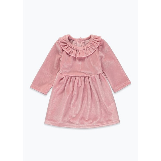 Váy nhung hồng bé gái Matalan