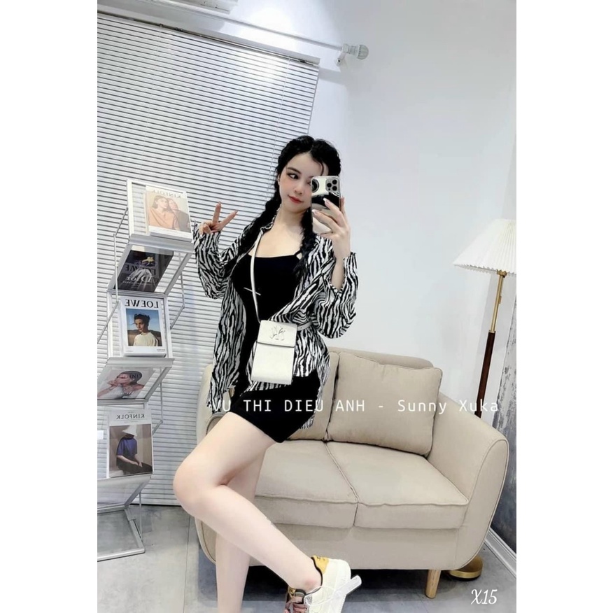 [Set đầm] Set đầm siêu cute với đầm bodycon 2 dây sexy tôn dáng kèm áo khoác kiểu nữ cá tính chất lụa, đầm thun gân