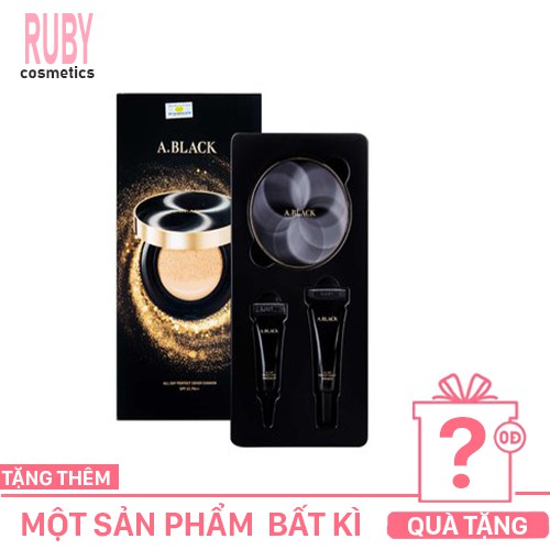 Phấn Nước Che Phủ Hoàn Hảo A.Black All Day Perfect Cover Cushion SPF 47 PA++ (Tặng Che Khuyết Điểm, Kem Lót) - Hàn Quốc | BigBuy360 - bigbuy360.vn