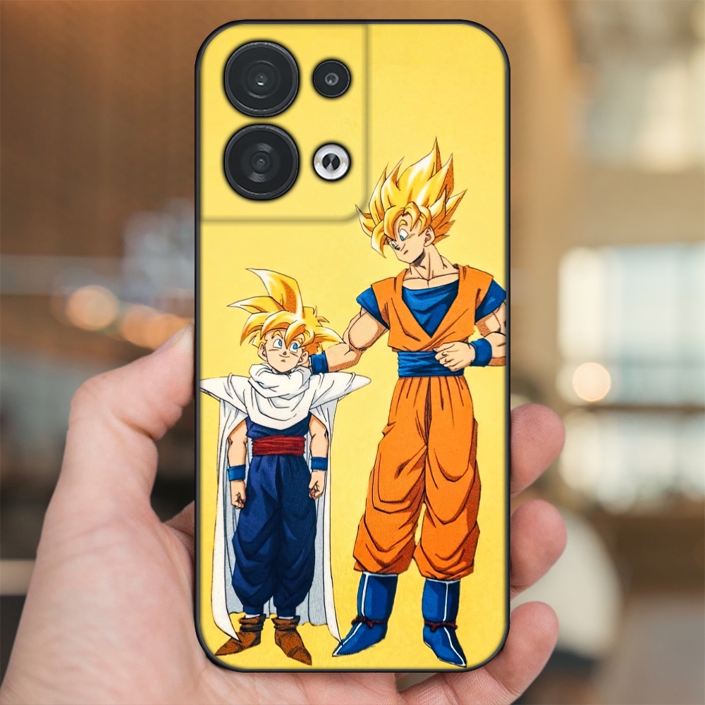 Ốp lưng Oppo Reno 8 5G viền đen in hình Gohan Dragon Ball