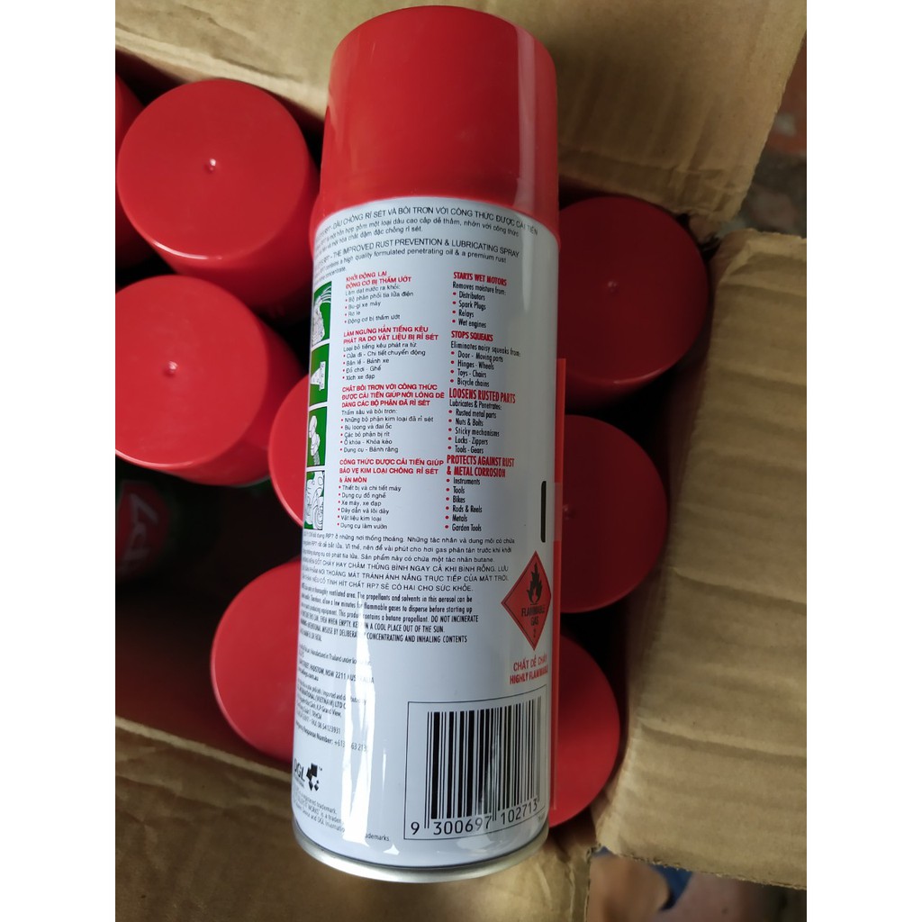 Xịt chống rỉ RP7 422ML-300g,211ml-150g