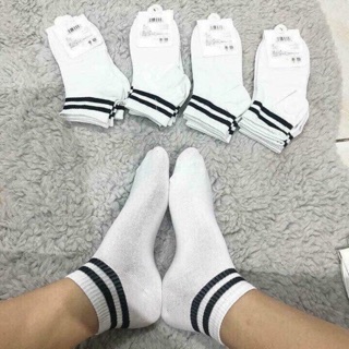 Tất đẹp màu đen trắng 10 đôi chỉ 130 k
