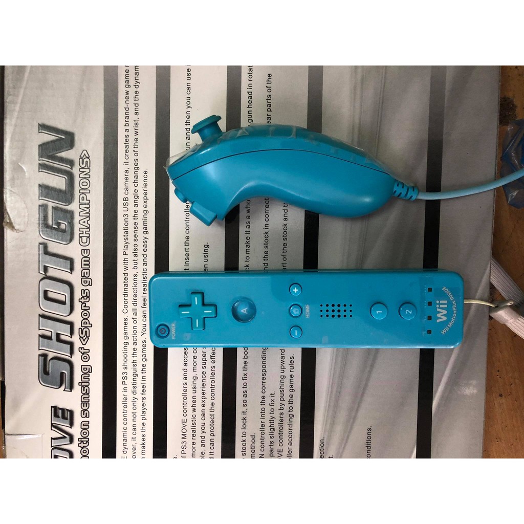 Bộ tay cầm Wii Motion Plus Controller và Nunchuk