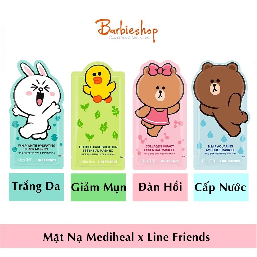 Mặt Nạ Mediheal Line Friends Hộp 10 Miếng