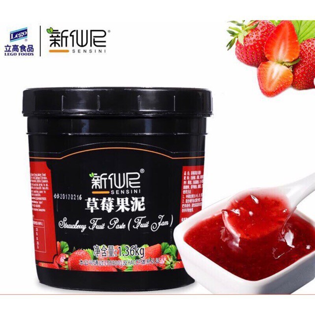 Sốt SENSINI Dâu/Đào/Xoài/Việt quất hũ 1.36kg