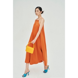 MOLLYNISTA Đầm thiết kế Annie yếm suông 2 nút tàu tiểu thư nữ tính cao cấp đi chơi đi tiệc gợi cảm