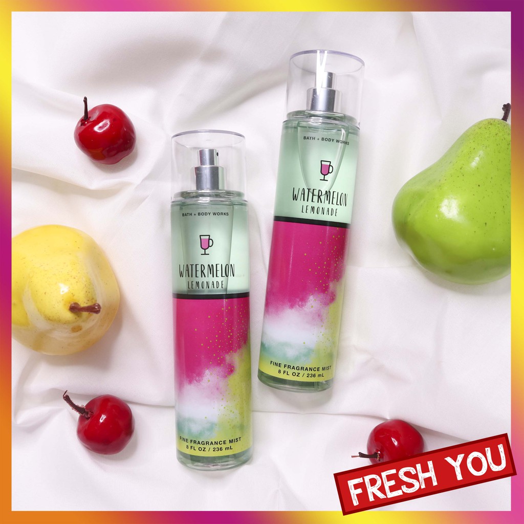 Watermelon Lemonade - Full Size Xịt Thơm Toàn Thân Bath & Body Works (Body Mist, Lotion, Sữa tắm) - Trái cây