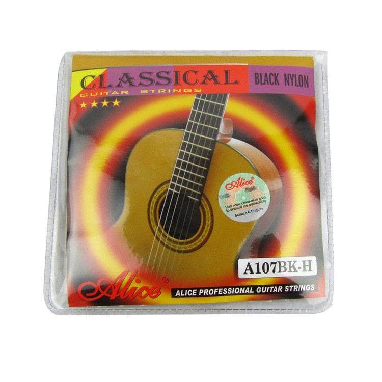 [Chính hãng] Bộ Dây Guitar Classic đen vàng Alice A107BK [ đàn Guitar Classic ]