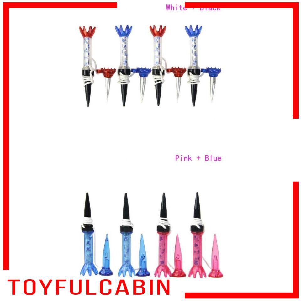 Set 4 Tee Golf Từ Tính Có Thể Điều Chỉnh Độ Cao 70mm &amp; 80mm