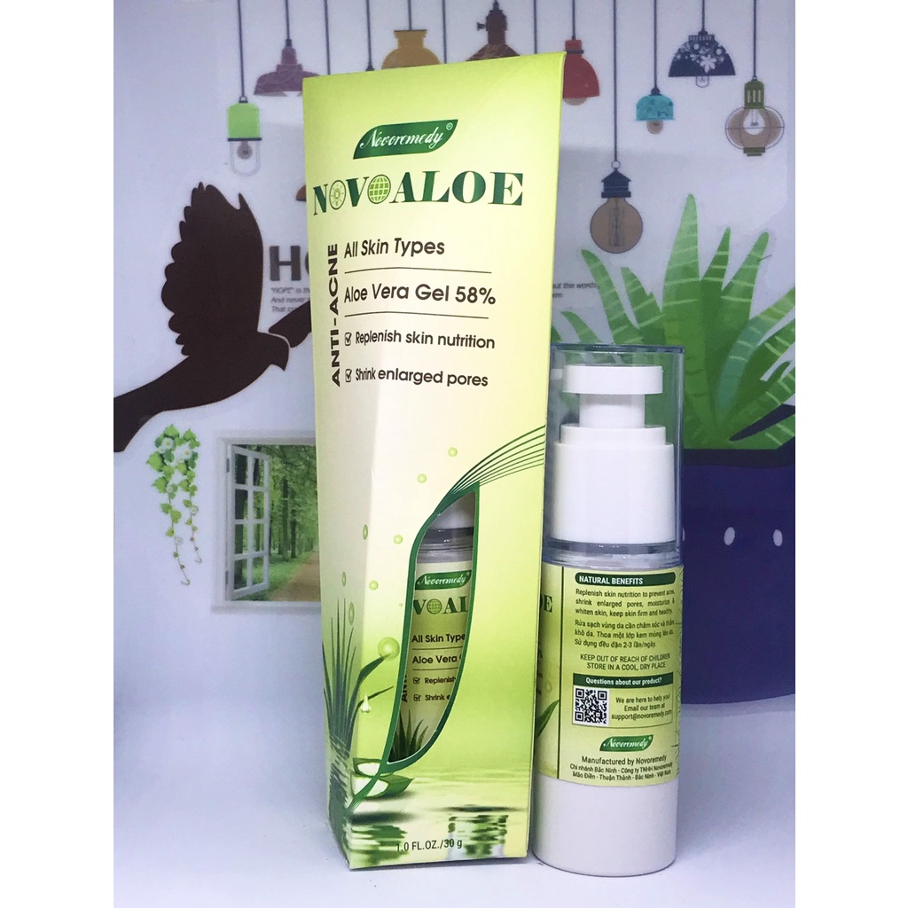 KEM NGỪA MỤN, TRẮNG DA NOVOALOE