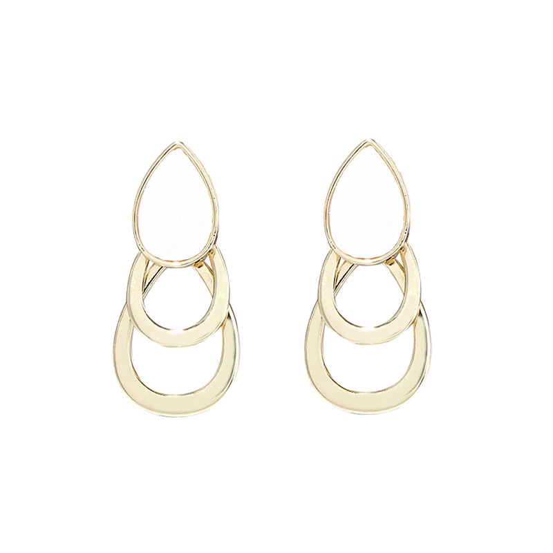 Khuyên Tai Kiểu Dáng Hình Học Phong Cách Nhật Hàn Cá Tính