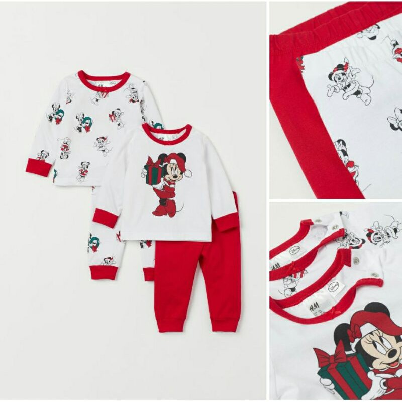 Set 2 bộ Cotton săn sale HM UK  sz 4-6, 6-9, 9-12, 1.5-2