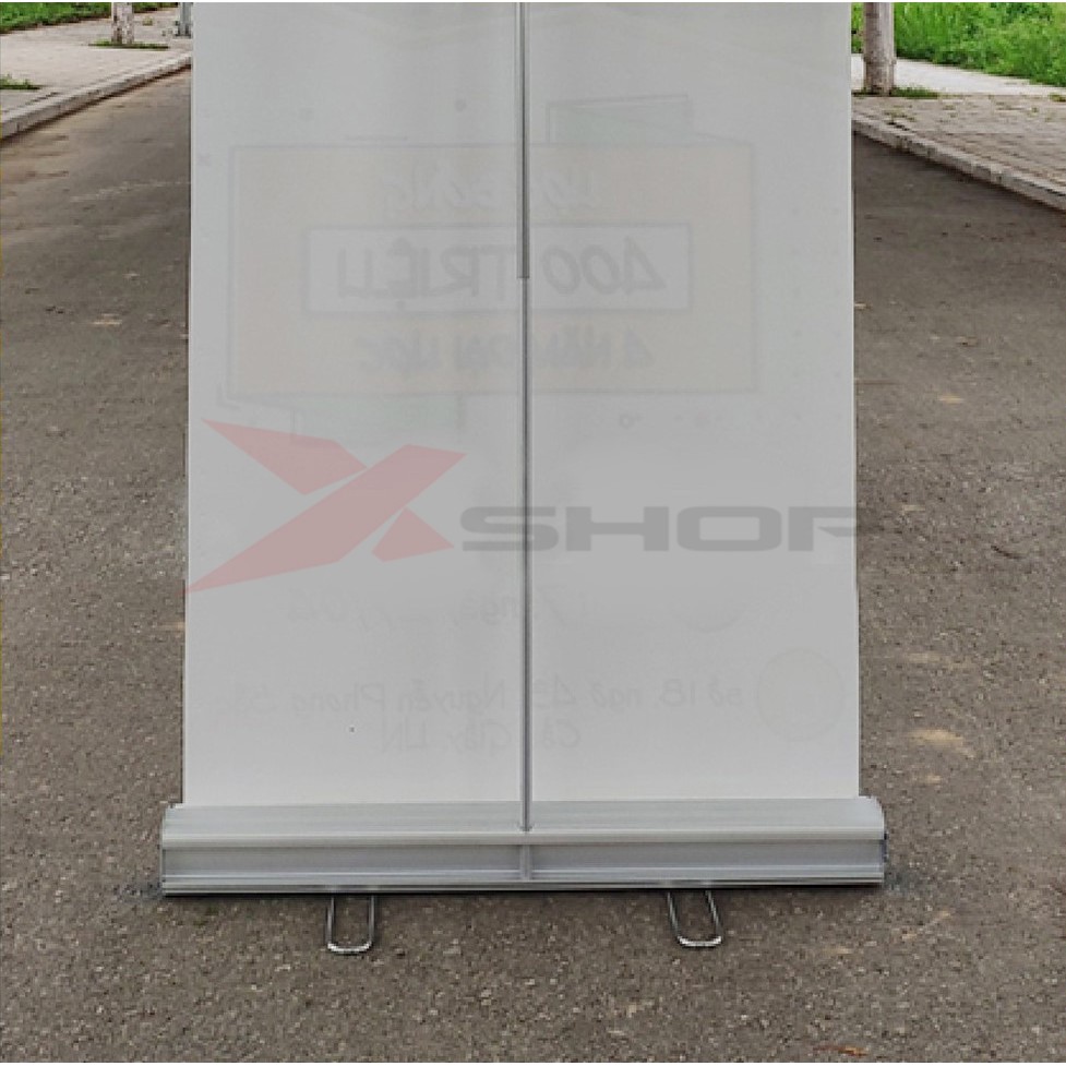 Khung Standee Cuốn Chân inox Cao Cấp 80x200cm Siêu Bền