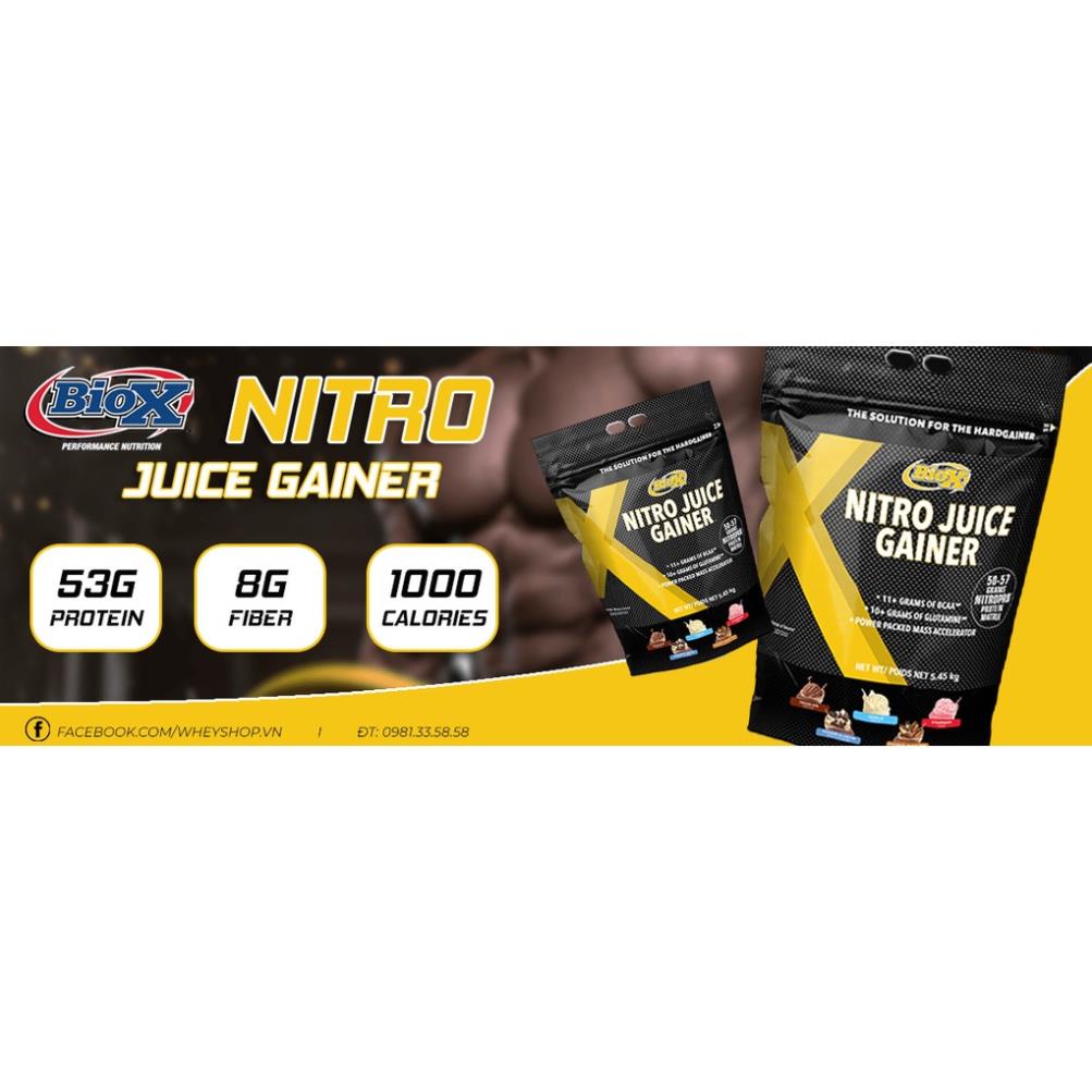 Túi Share 1 KG Sữa Dinh Dưỡng Tăng Cân Nhanh Cho Người Gầy Mutant Mass / Labrada/ BioX Nitro Juice Gainer Túi Share 1 KG