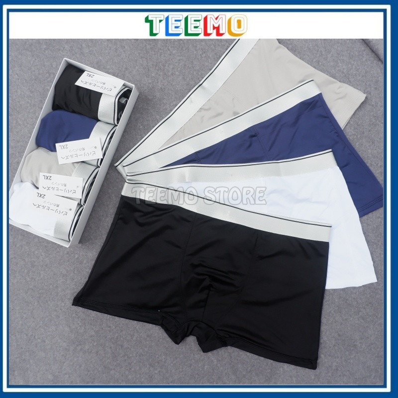 Quần Lót Nam Boxer thun lạnh cao cấp, Quần Sịp Đùi Nam Co Dãn 4 Chiều Kháng Khuẩn Chất Đẹp | Teemo