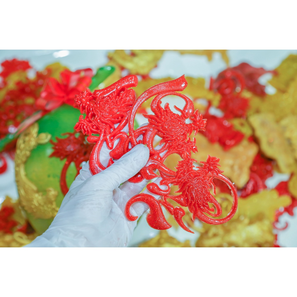 Chữ nổi thư pháp 3D-COMBO PHÚC, LỘC, THỌ[COMBOTrang trí dưa, dừa bưởi thư pháp ngày tết]ThanghaCalligraphy | BigBuy360 - bigbuy360.vn