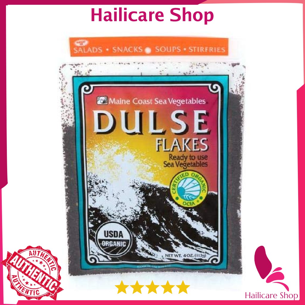 [Nhập Mỹ] Tảo Biển hữu cơ Dulse Wild Atlantic Maine Coast Sea Vegetables Đại Tây Dương